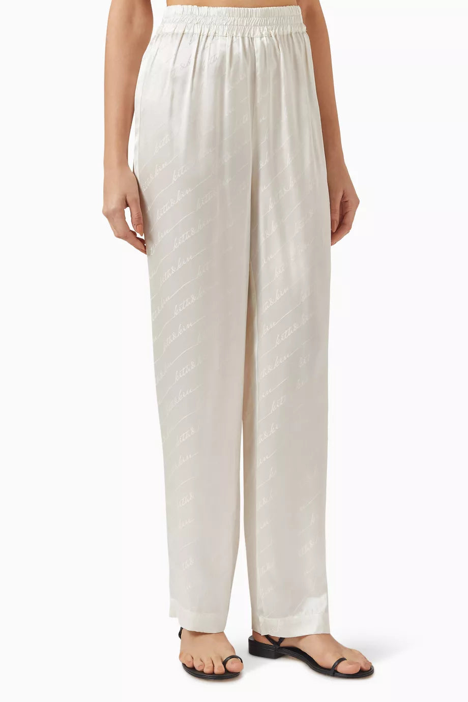 Ida Autograph Monogram Pants in Silk