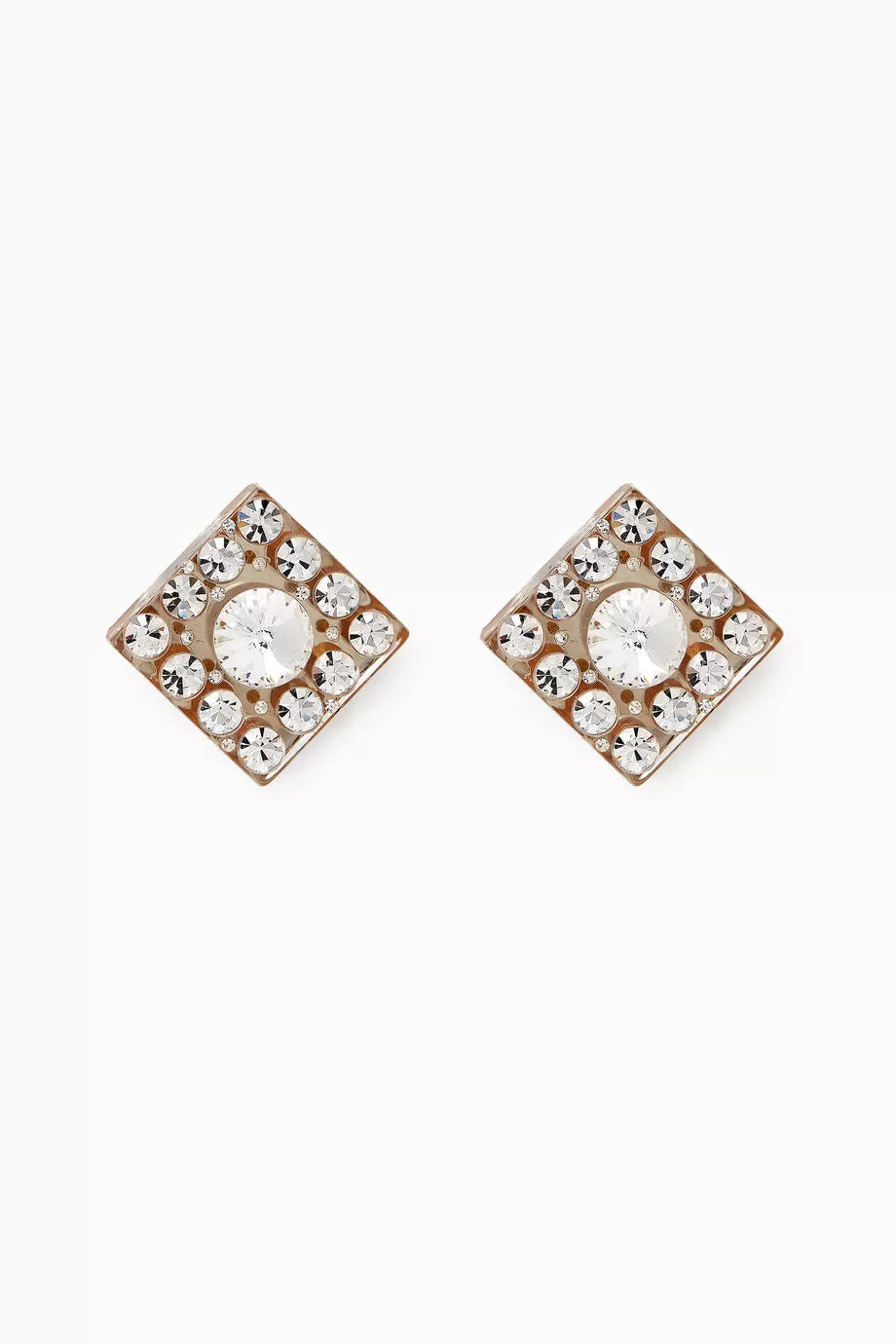 Crystal Clip-on Stud Earrings