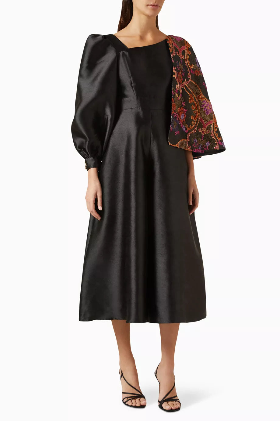 Asymmetric Jumpsuit in Satin