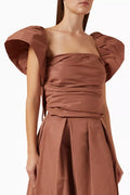 Debra Top in Taffeta